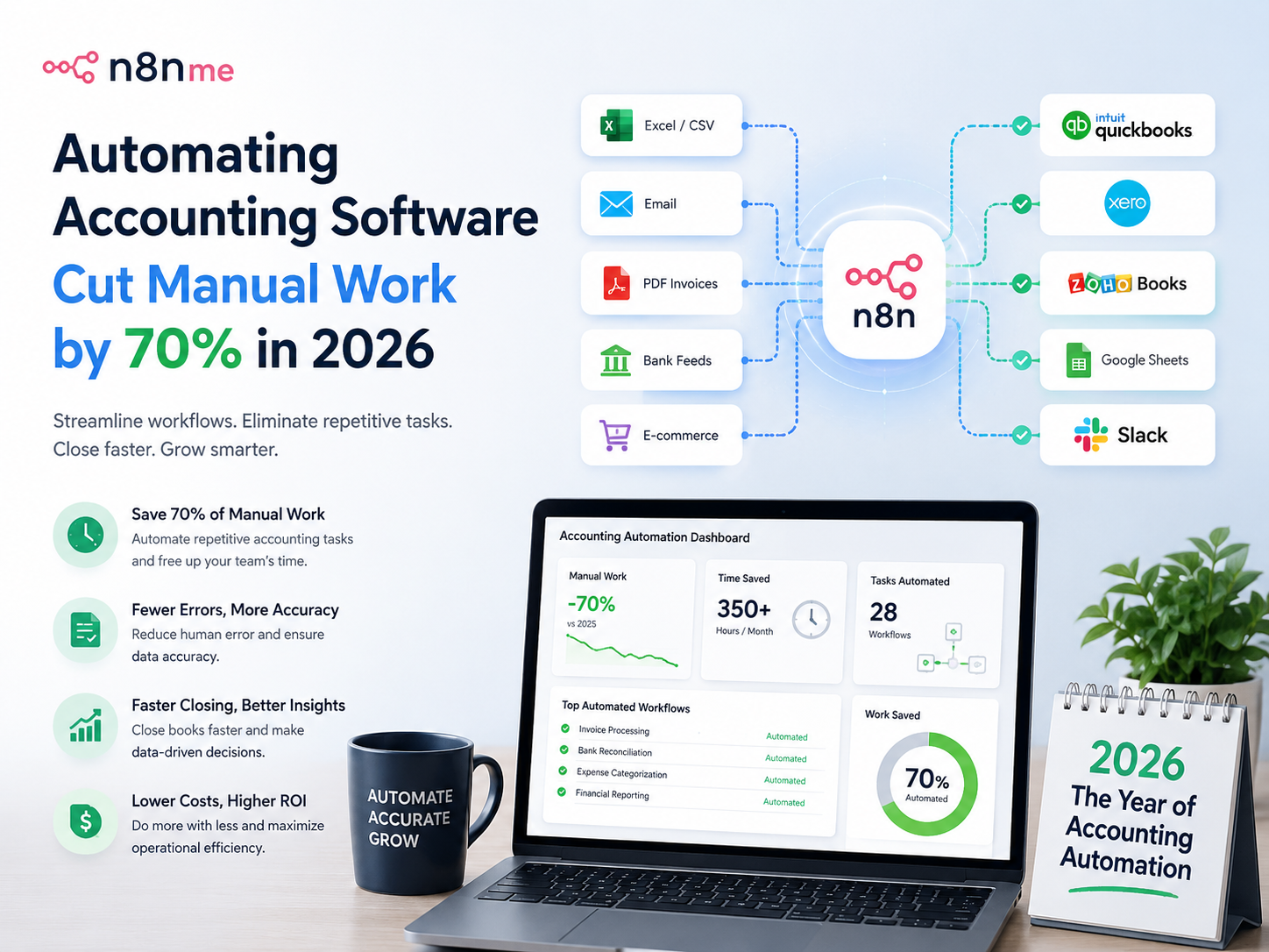 Automating Accounting Software: Cut Manual Work by 70% in 2026