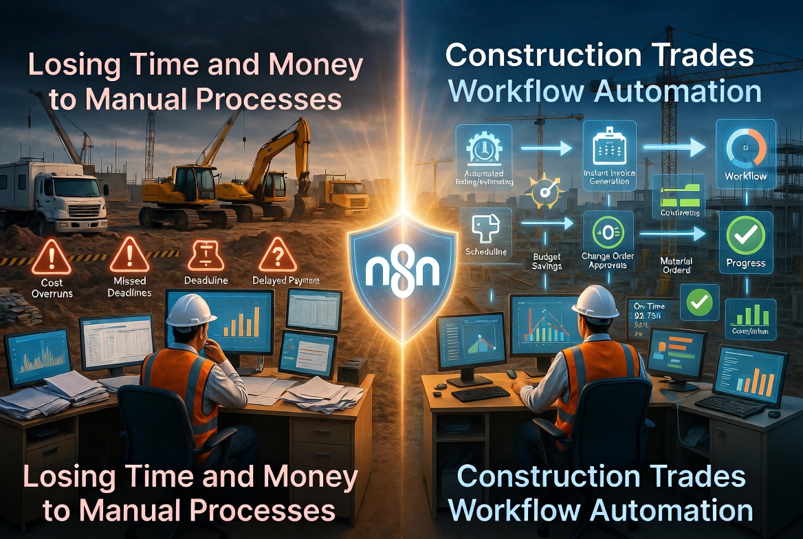 Construction & Trades Workflow Automation: How to Stop Losing Time and Money to Manual Processes